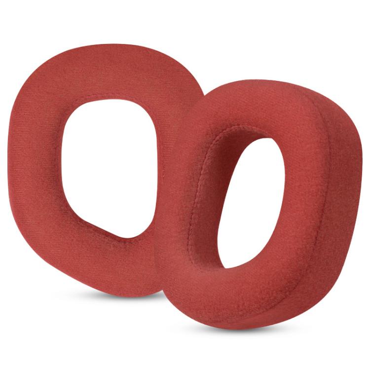 1 Pair Velvet Replacement Earpads For Corsair HS80 Max / HS80 USB Wired / HS81 RGB(Red) by bashfashion