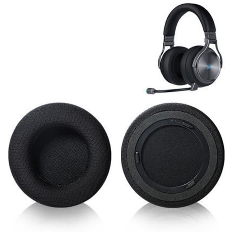 1 Pair Mesh Replacement Earpads For Corsair Virtuoso RGB WIRELESS XT(Black) by bashfashion