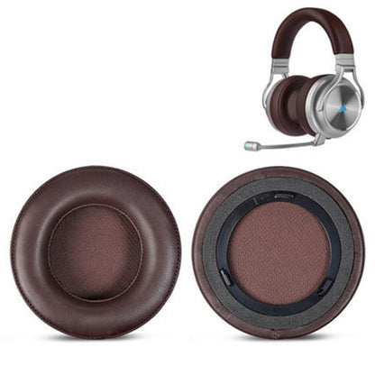 1 Pair Lambskin Replacement Earpads For Corsair Virtuoso RGB WIRELESS XT(Brown) by bashfashion