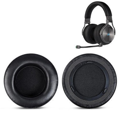 1 Pair Lambskin Replacement Earpads For Corsair Virtuoso RGB WIRELESS XT(Black) by bashfashion