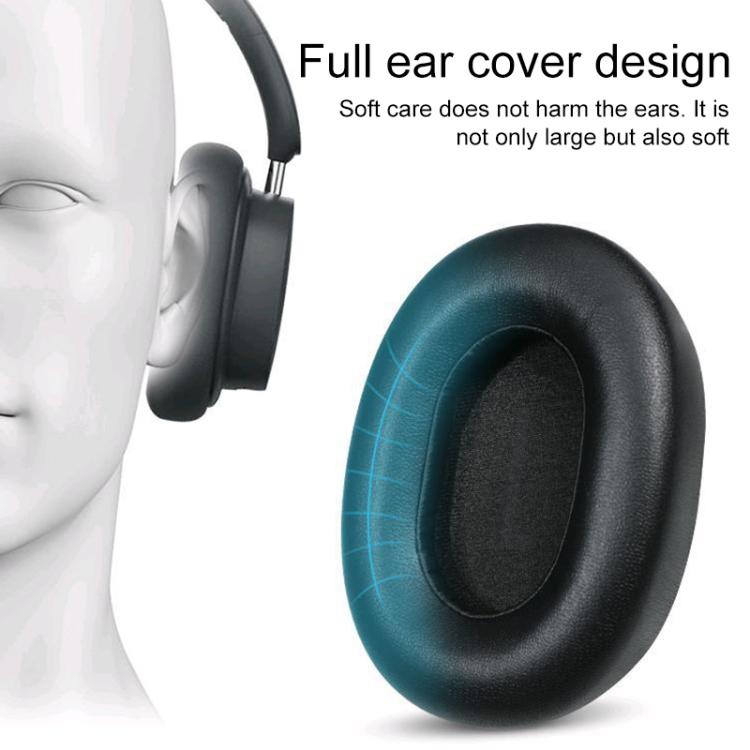 1 Pair Protein Leather Replacement Earpads For Baseus D05(Black) by bashfashion