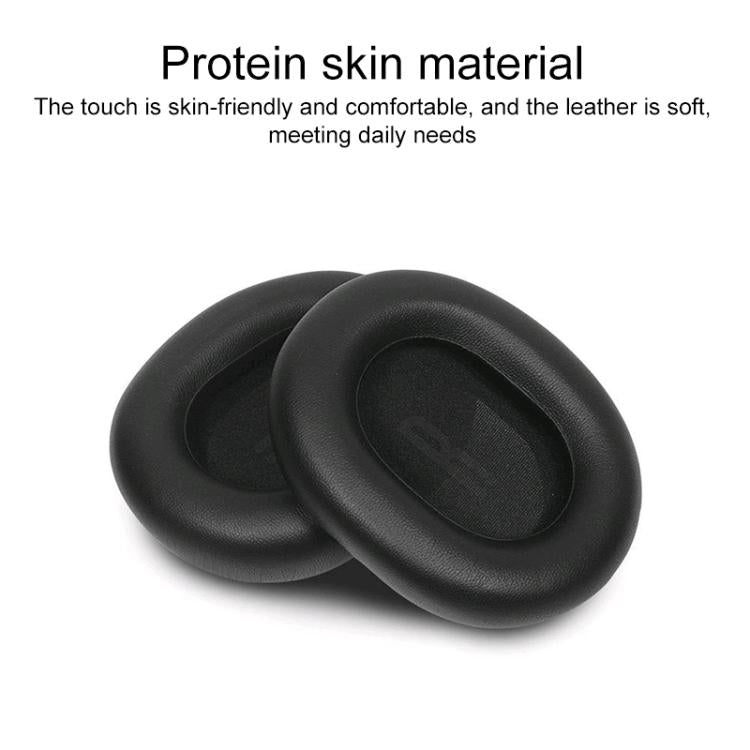 1 Pair Protein Leather Replacement Earpads For Baseus H1i(Apricot) by bashfashion