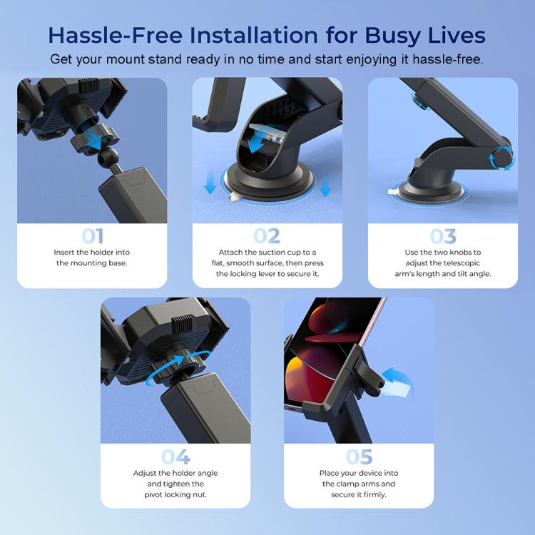 OUKITEL 360 Degree Rotating Adjustable Bicycle Phone Mount Holder(Black) by OUKITEL