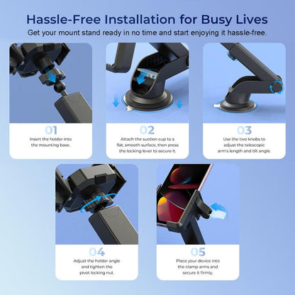 OUKITEL 360 Degree Rotating Adjustable Bicycle Phone Mount Holder(Black) by OUKITEL