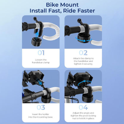 OUKITEL 360 Degree Rotating Adjustable Bicycle Phone Mount Holder(Black) by OUKITEL