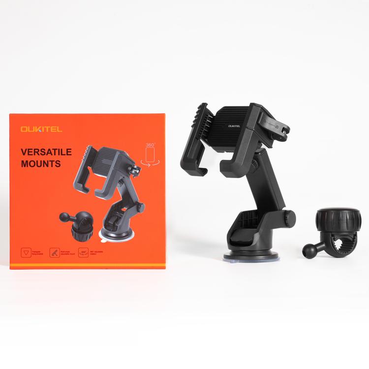 OUKITEL 360 Degree Rotating Adjustable Bicycle Phone Mount Holder(Black) by OUKITEL