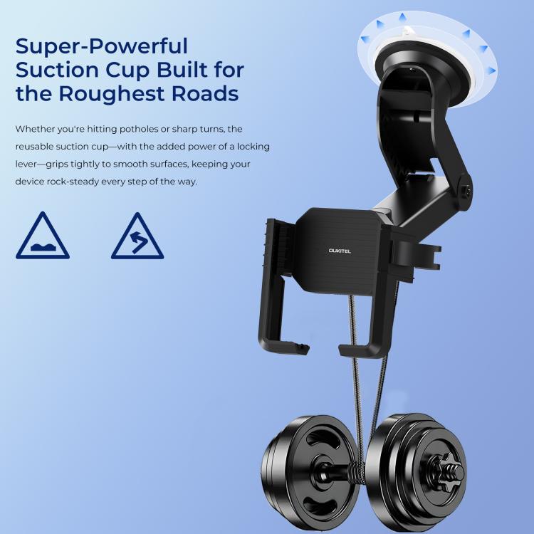 OUKITEL 360 Degree Rotating Adjustable Bicycle Phone Mount Holder(Black) by OUKITEL