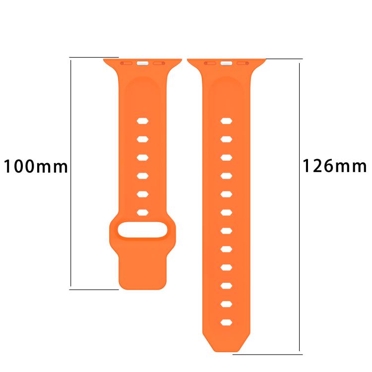 For Apple Watch 46mm / 49mm / 45mm / 44mm Vertical Grain Reverse Buckle Silicone Watch Band(White) by bashfashion