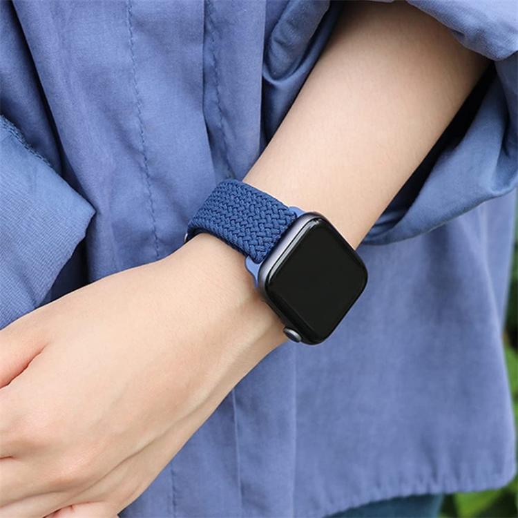 For Apple Watch Series 10 / 11 46mm Ladder Buckle Loop Nylon Watch Band with Change to Ultra 49mm Film PC Cover(Pink) by bashfashion