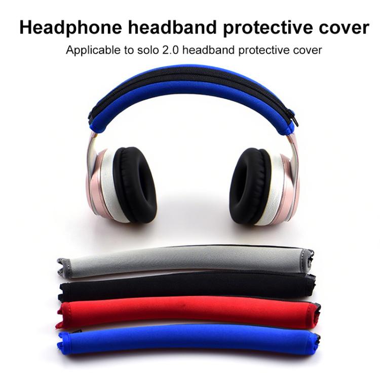 For Beats Solo3 / Solo2 Neoprene Zipper Headband Cushion Pad Replacement Parts(Black) by bashfashion