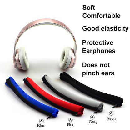 For Beats Solo3 / Solo2 Neoprene Zipper Headband Cushion Pad Replacement Parts(Blue) by bashfashion