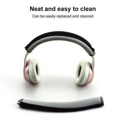 For Beats Solo3 / Solo2 Neoprene Zipper Headband Cushion Pad Replacement Parts(Grey) by bashfashion