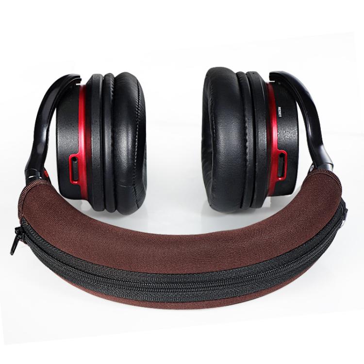 For Audio Technica ATH-M50X / M40X Neoprene Zipper Headband Cushion Pad Replacement Parts(Red) by bashfashion