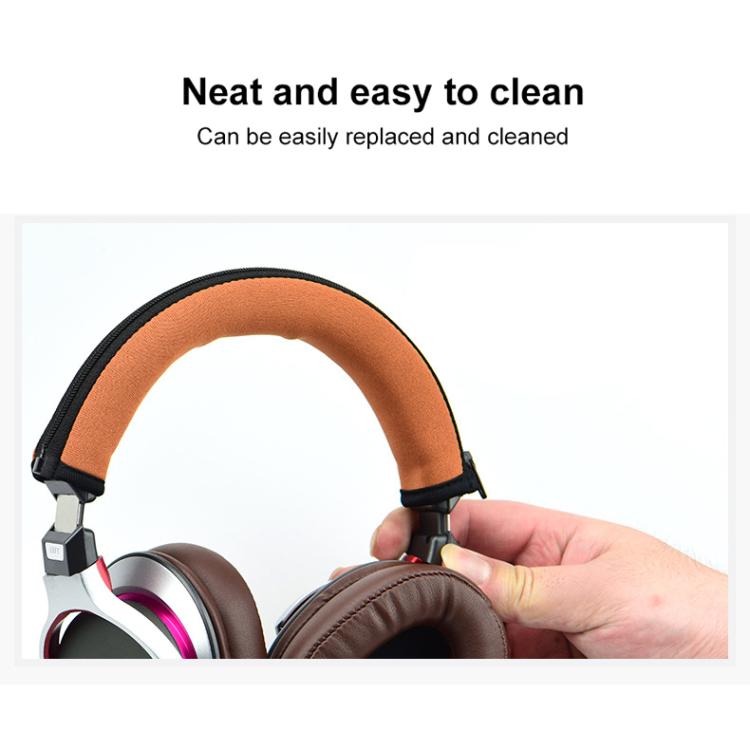 For Audio Technica ATH-MSR7 Neoprene Zipper Headband Cushion Pad Replacement Parts(Brown) by bashfashion