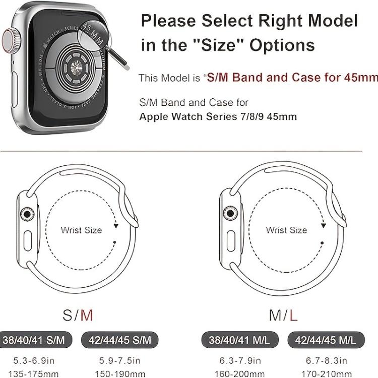 For Apple Watch Ultra 3 / 2 / 1 49mm Pin Buckle Silicone Watch Band with Film Integrated PC Case(Starlight) by bashfashion