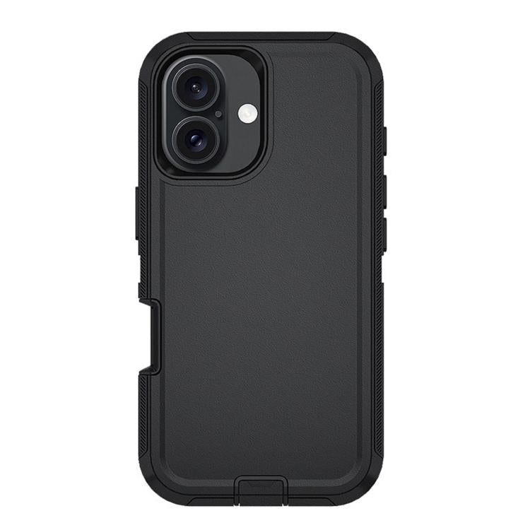 For iPhone 17 Kalebol Shockproof PC Hybrid TPU Phone Case with Back Clip(Black) by Kalebol