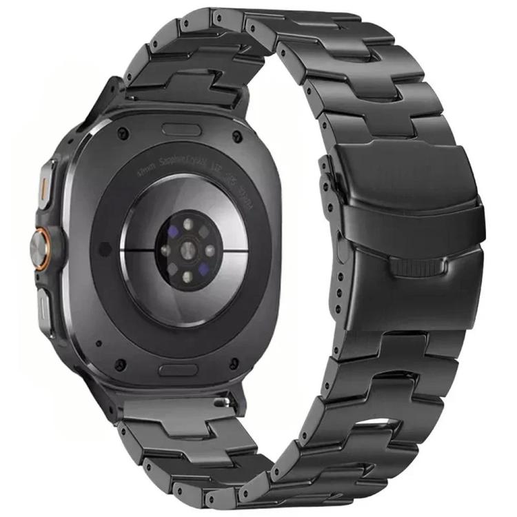 For Samsung Galaxy Watch Ultra 47mm / Ultra 2025 Safety Buckle Titanium Alloy Watch Band(Grey) by bashfashion