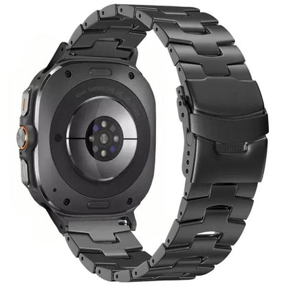 For Samsung Galaxy Watch Ultra 47mm / Ultra 2025 Safety Buckle Titanium Alloy Watch Band(Grey) by bashfashion