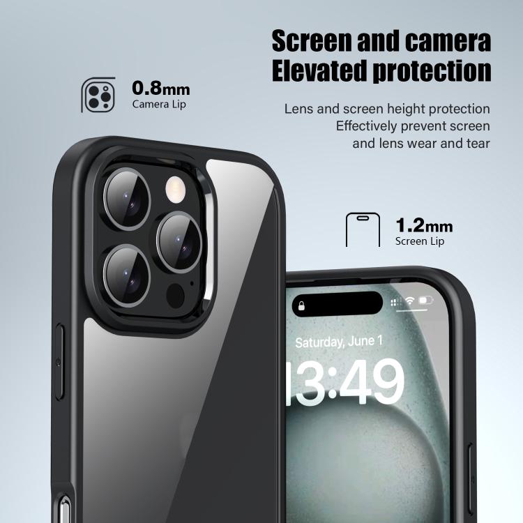 For iPhone 16 Plus iPAKY Bright Color Series Shockproof PC+TPU Phone Case(Grey) by iPAKY