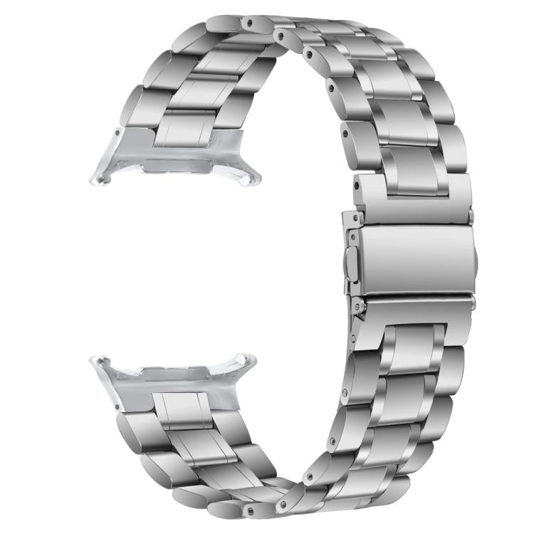 For Samsung Galaxy Watch Ultra / Ultra 2025 Five Beads Stainless Steel Metal Watch Band(Silver) by bashfashion