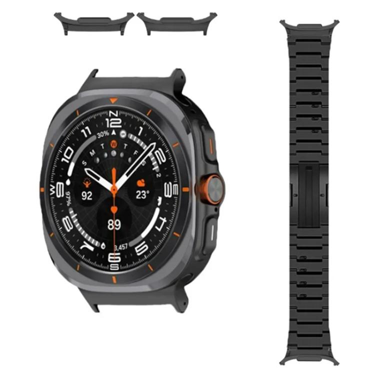 For Samsung Galaxy Watch Ultra / Ultra 2025 One Bead Side Slide Quick Release Buckle Titanium Alloy Watch Band(Silver) by bashfashion