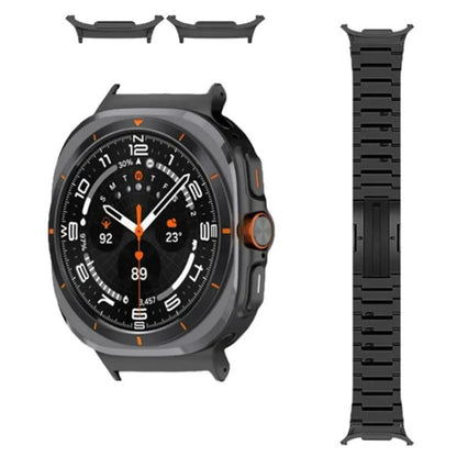 For Samsung Galaxy Watch Ultra / Ultra 2025 One Bead Side Slide Quick Release Buckle Titanium Alloy Watch Band(Grey) by bashfashion