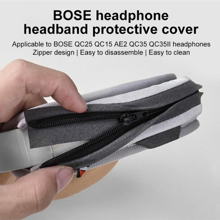 Neoprene Zipper Headband Protective Cover For BOSE QC25 / QC15 / QC35 II, Model:Small-Grey by bashfashion