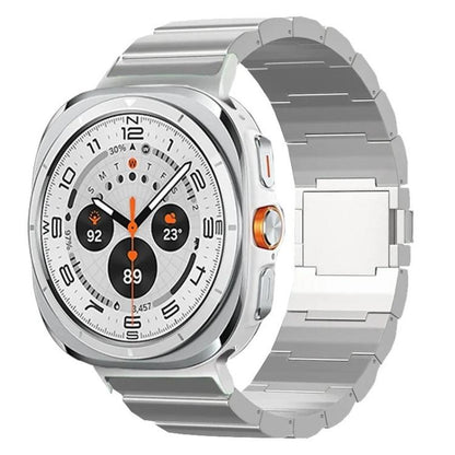 For Samsung Galaxy Watch Ultra / Ultra 2025 One Beads Magnetic Buckle Titanium Alloy Watch Band(Silver) by bashfashion