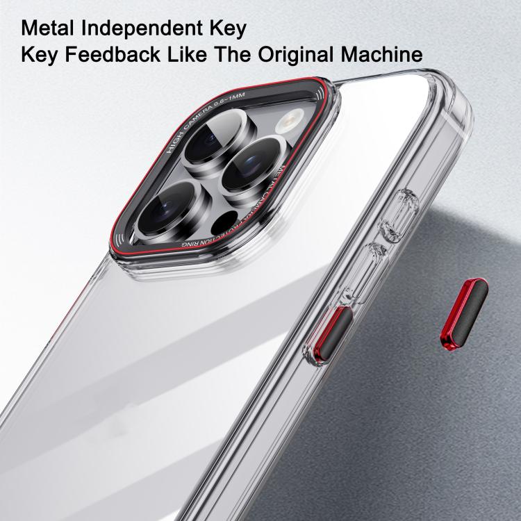 For iPhone 16 Pro Max iPAKY MG Series Transparent PC+TPU Phone Case(Transparent) by iPAKY