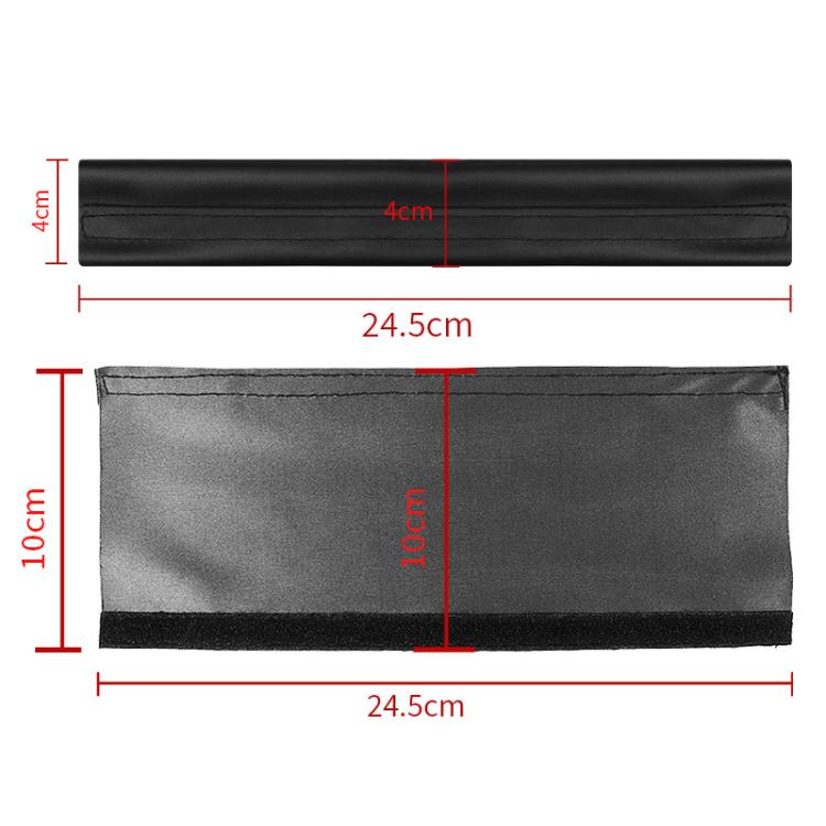 Universal PU Leather Headband Protective Cover, Size:Rectangle 24.5x10cm(Black) by bashfashion