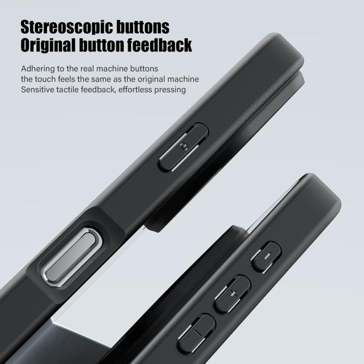 For iPhone 16 Pro iPAKY Bright Color Frosted Series Shockproof PC+TPU Phone Case(Black) by iPAKY