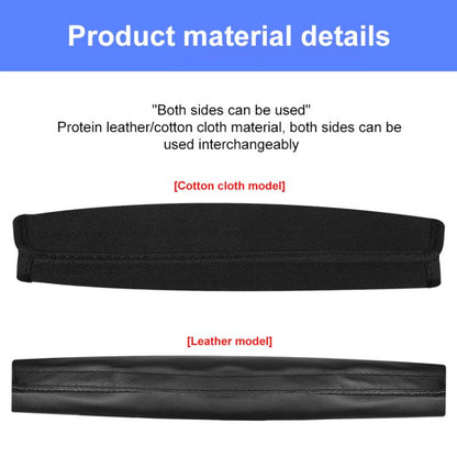 Elastic Cotton Cloth Headband Protective Cover, Size:Rectangle 21x11.5cm(Black) by bashfashion