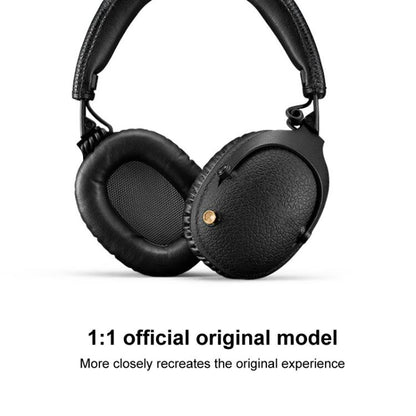 2pcs Sponge Earmuffs Replacement Earpads For Marshall Monitor, Model:Ice Silk Cloth(Black) by bashfashion