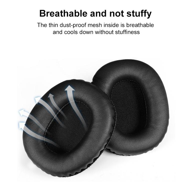 2pcs Sponge Earmuffs Replacement Earpads For Marshall Monitor, Model:Football Net(Black) by bashfashion
