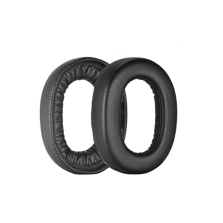 1 Pair Protein Leather Earpads For Jabra Elite 85H(Black) by bashfashion