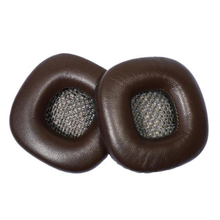 2pcs Sponge Earmuffs Replacement Earpads For Marshall Major II, Model:Brown Lambskin by bashfashion