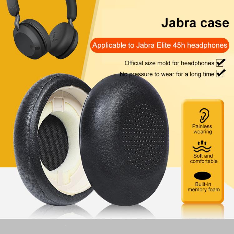 1 Pair Protein Leather Earpads For Jabra Evolve2 65 / Evolve2 40 SE / Elite 45H(Gold) by bashfashion