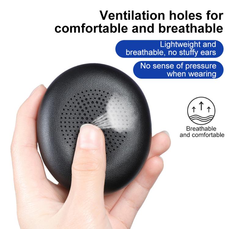 1 Pair Protein Leather Earpads For Jabra Evolve2 65 / Evolve2 40 SE / Elite 45H(Gold) by bashfashion