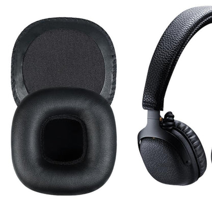 2pcs Protein Leather Replacement Earpads For Marshall Mid Bluetooth(Black with Snap-on) by bashfashion