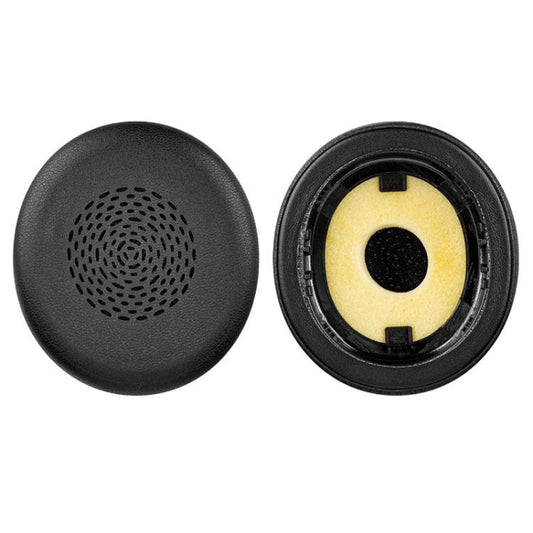 1 Pair Protein Leather Earpads For Jabra Evolve2 75(Black) by bashfashion