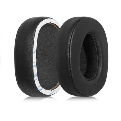 2pcs Protein Leather Replacement Earpads For 1MORE MK801(Black) by bashfashion