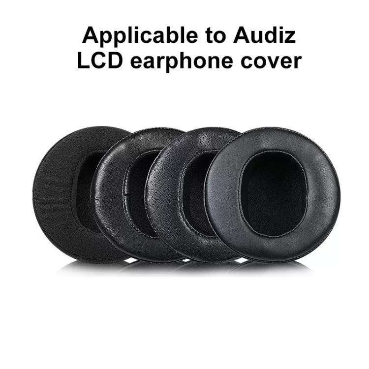 2pcs Sponge Earmuffs Replacement Earpads For Audeze LCD-2 / LCD-3 / LCD-4, Model:Protein Leather(Black) by bashfashion