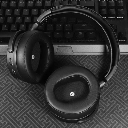 1 Pair Sponge Earmuffs Replacement Earpads For Audeze Maxwell, Model:Protein Leather(Black) by bashfashion