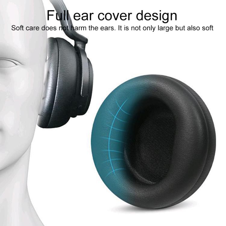 1 Pair Protein Leather Replacement Earpads For Microsoft Surface(Black) by bashfashion