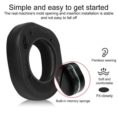 1 Pair Protein Leather Flannel Replacement Earpads For Turtle Beach Stealth 700 Gen 2(Black) by bashfashion