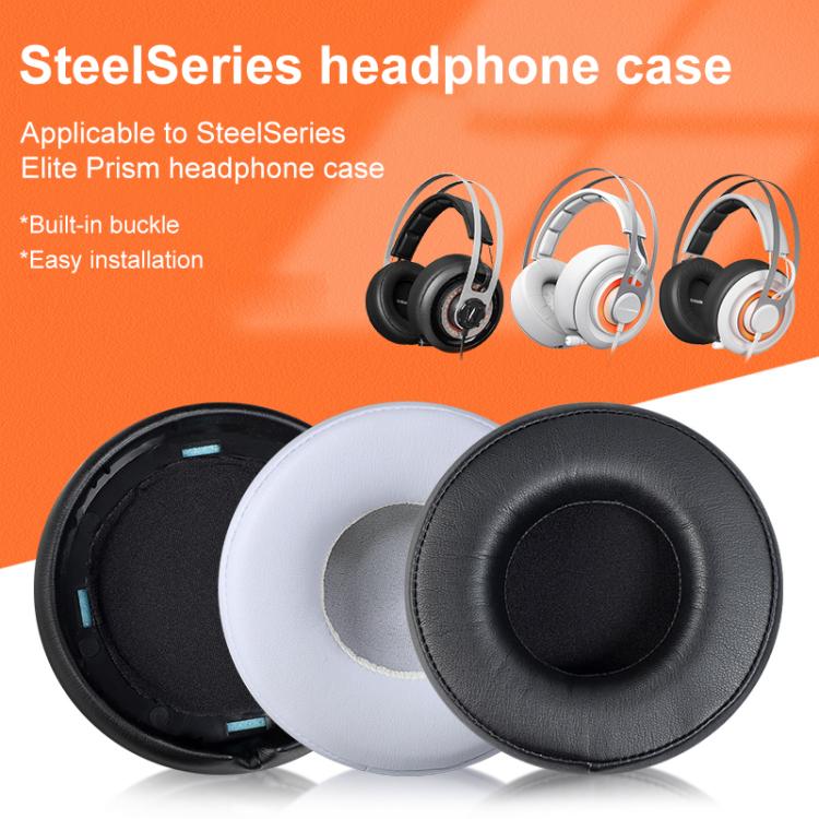 2pcs Protein Leather Earpads For SteelSeries Siberia 650(Black) by bashfashion