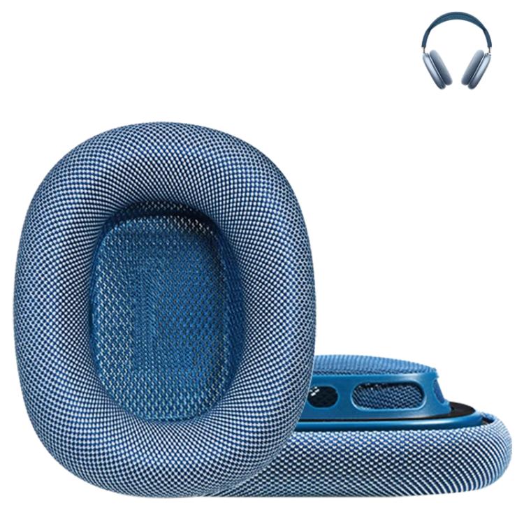 For Apple AirPods Max 2pcs Roller Cloth Magnetic Earphone Covers(Blue) by bashfashion