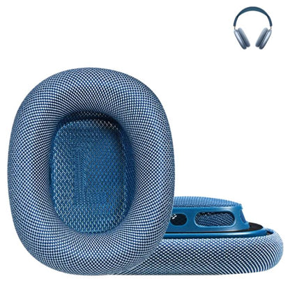 For Apple AirPods Max 2pcs Roller Cloth Magnetic Earphone Covers(Blue) by bashfashion