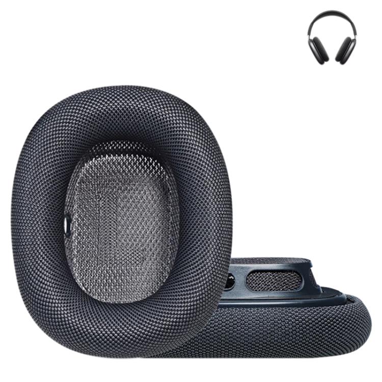 For Apple AirPods Max 2pcs Roller Cloth Magnetic Earphone Covers(Dark Gray) by bashfashion