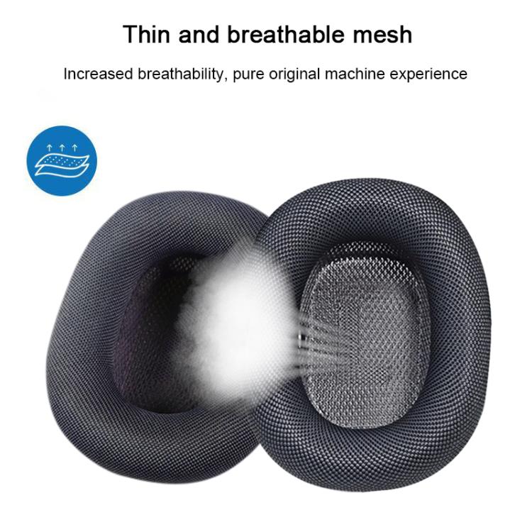 For Apple AirPods Max 2pcs Roller Cloth Magnetic Earphone Covers(Blue) by bashfashion